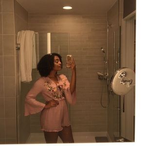 Altar’d state romper (light pink)